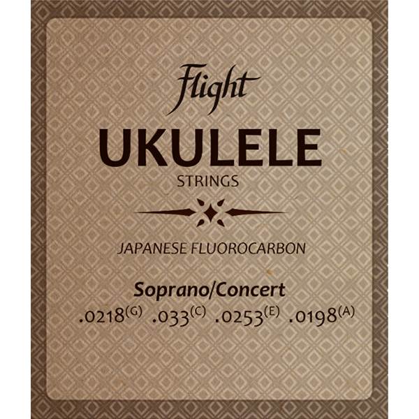 Flight FUSSC100 Fluorocarbon Cordes Ukulélé – Soprano/Concert