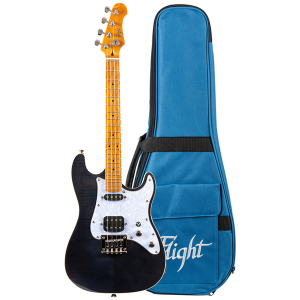 Flight Pathfinder Solid Body Transparent Black Electric Ukulélé