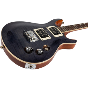 Flight Vanguard Solid Body Transparent Black Electric Ukulélé