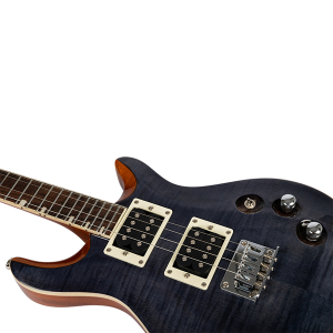 Flight Vanguard Solid Body Transparent Black Electric Ukulélé