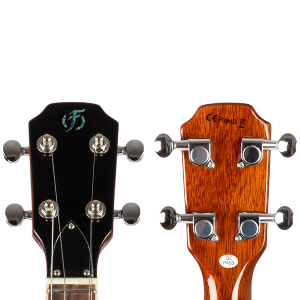 Flight Vanguard Solid Body Transparent Black Electric Ukulélé