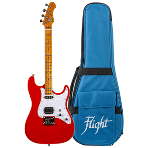 Flight Pathfinder Red Baritone Electric Ukulélé